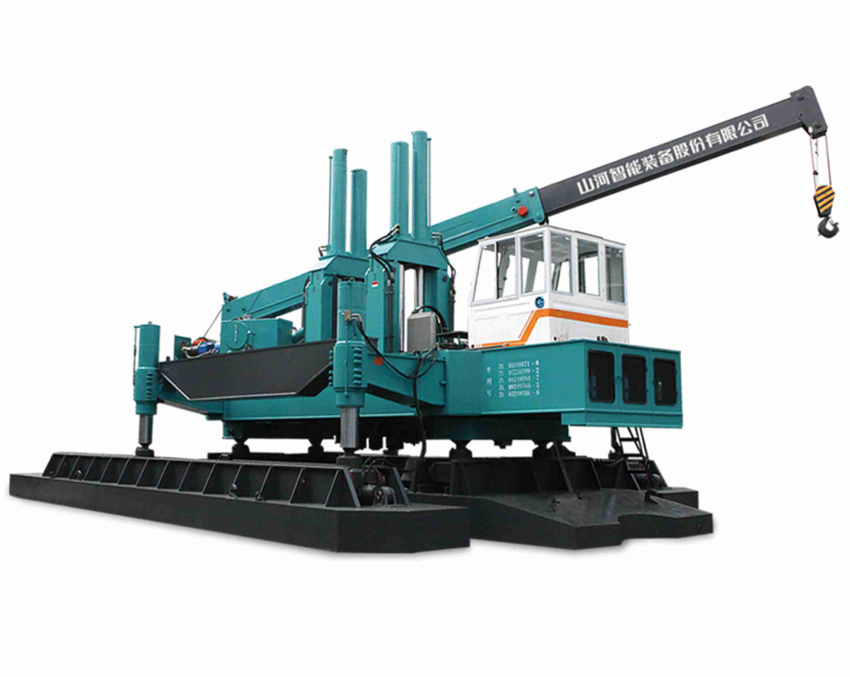 ZYJ260B-Ⅱ vibrierendes Betonblechlochbohren Solartechnik Hydraulische statische Pfahlramme